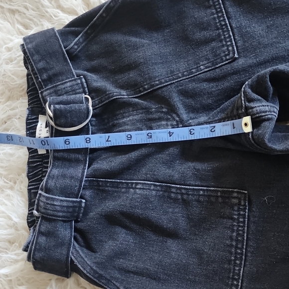 NEW! PacSun Two-Tone Black Wash and Gray Denim Cinched Ankle Joggers - Picture 8 of 11